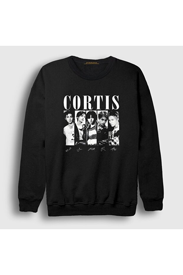 سويت شيرت أسود للجنسين من Siyah Signs K-Pop Cortis 618976tt