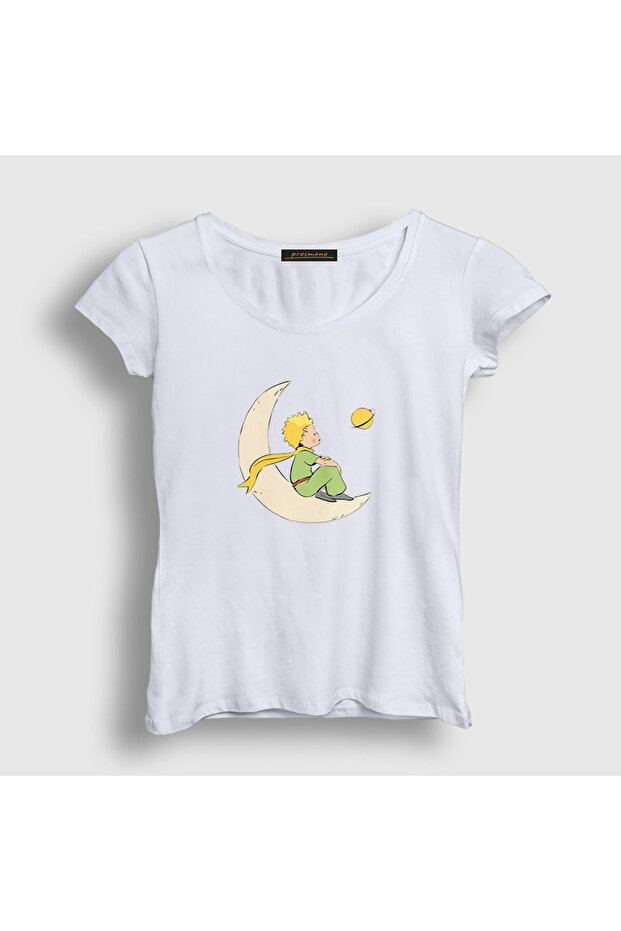 Women's White Moon Le Petit Prince Little Prince T-Shirt 568043Tt
