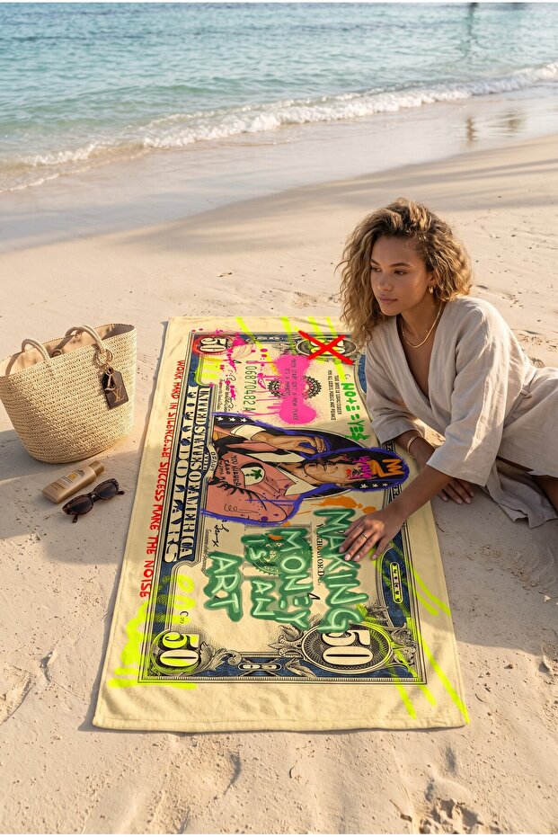 patterned beach towel