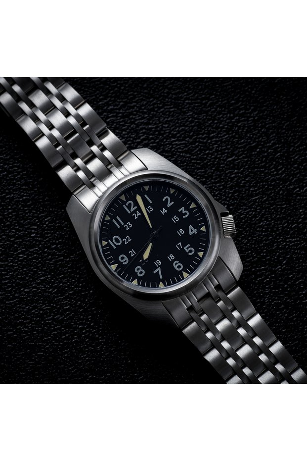 Black Sapphire Crystal Men Watches Japan Movement Waterproof 5Bar Swimming Luxury Business Stainless