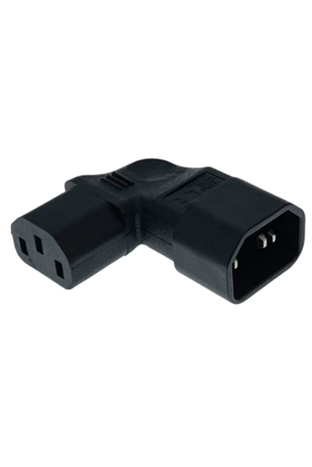 Type 1 IEC 320 C14 to C13 Left Right Angle AC Adapter IEC 3Pole IEC 320 3pin Male to Female extend 9