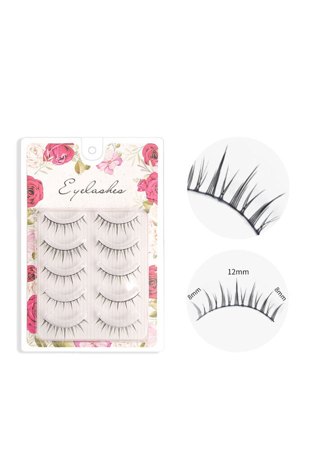 7714 5 rows of 10 pairs of extensions for false eyelashes natural look long eyelashes eye makeup sli