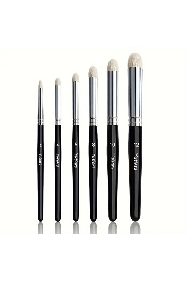 6 PCS Professional Miniature Paint Brush Set, Wood Handle Brushes for Enamel, Fantasy Figurines, War