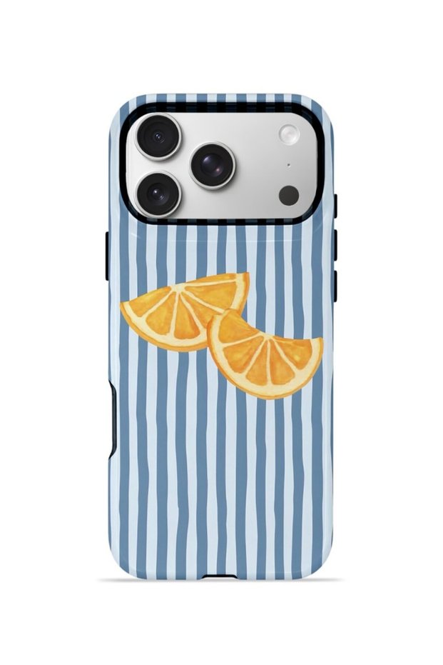 iPhone 17 Pro Max Vorian Dual Layer Case Blue Orange Slices