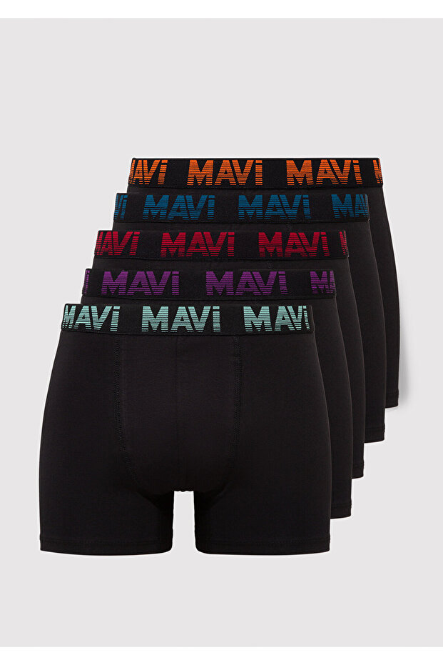 5-Piece Black Basic Boxers 0910619 -900