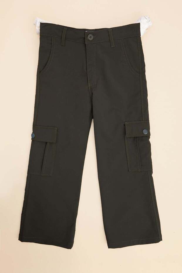 Zippered Cargo Pocket Girls' Trousers