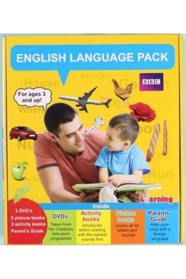 English Learning Package for Kids 7 Books + 3-DVD