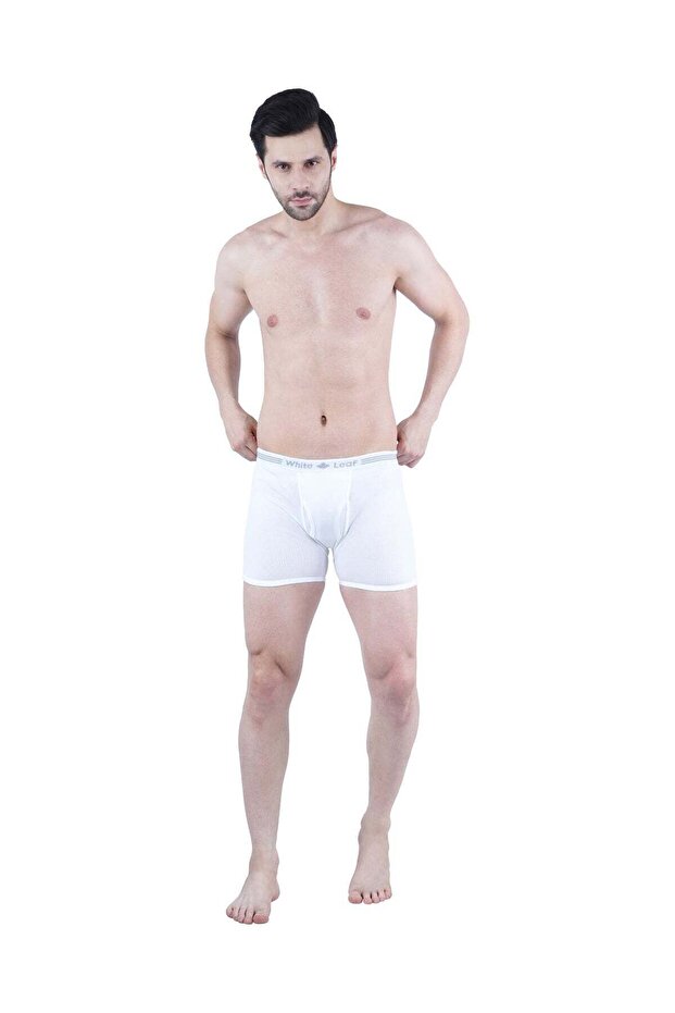 Trunks 3-Pack for Men 100% Combed Cotton Breathable Innerwear - White