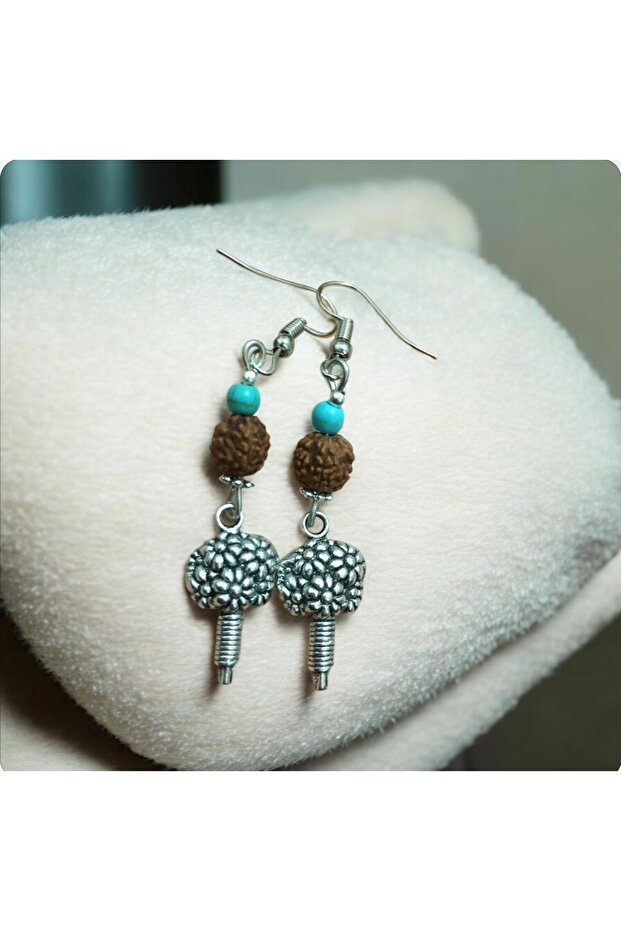 Authentic Handmade Earring with Rudraksha Seeds