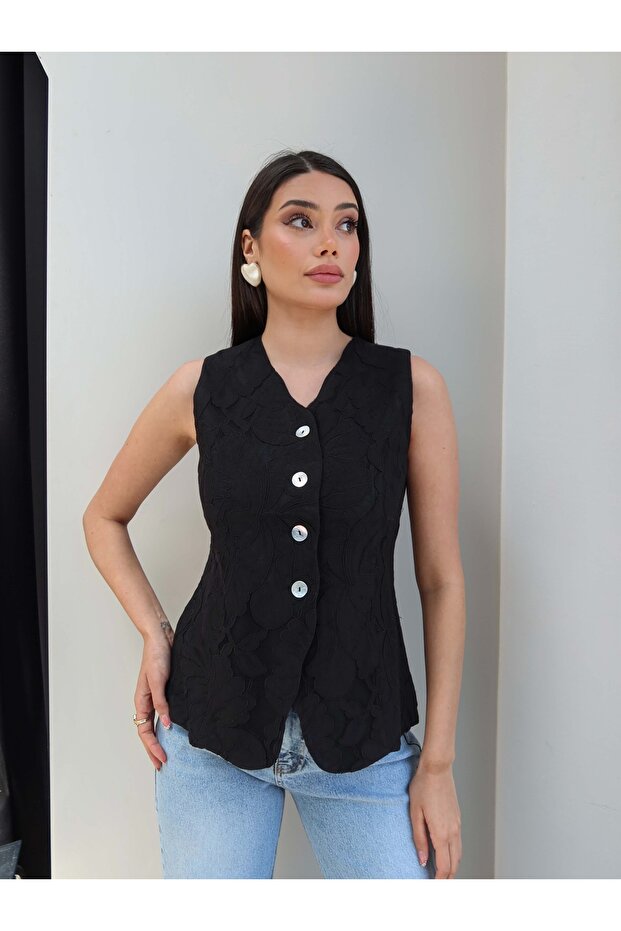 سترة نمط زهرة
