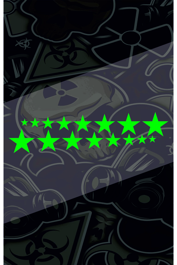 Sequential Star 30X8Cm Jdm Car-Motor-Laptop Hologram Optional Sticker Sequential Star from Large to Small