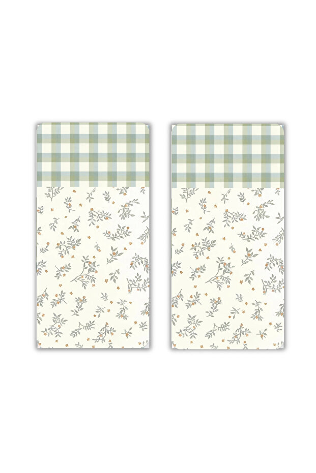 Glass Coffee Table Presentation Tray Set of 2 Minimal Flower & Buffalo Patterned 30 X 15 cm