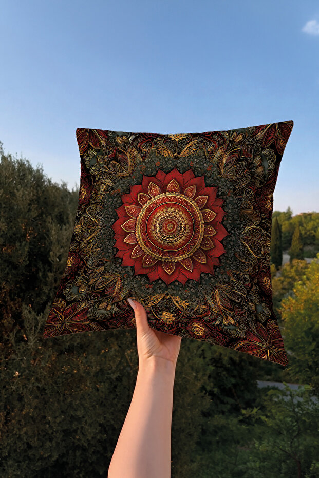 Red Lotus Game Anime Themed Throw Pillow Cover – 43X43 Decorative Pillowcase Double-Sided Printing
