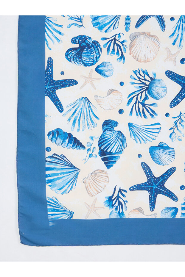 Seashell Print Scarf - 2