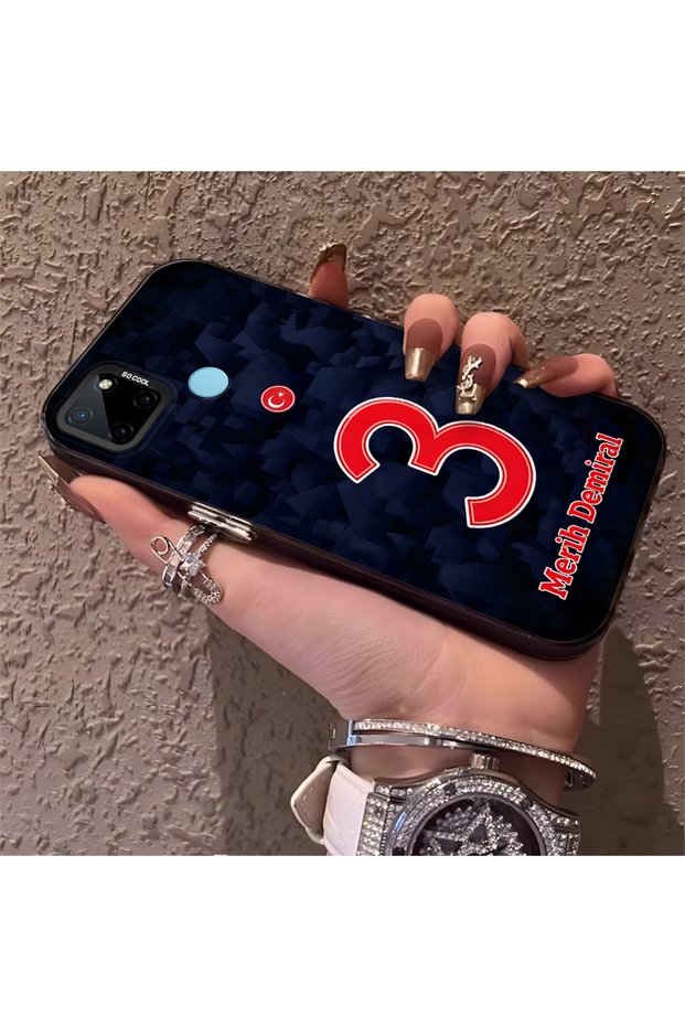 Silicone Edge Hard Back Phone Case Compatible with Realme C25Y Merih Demiral