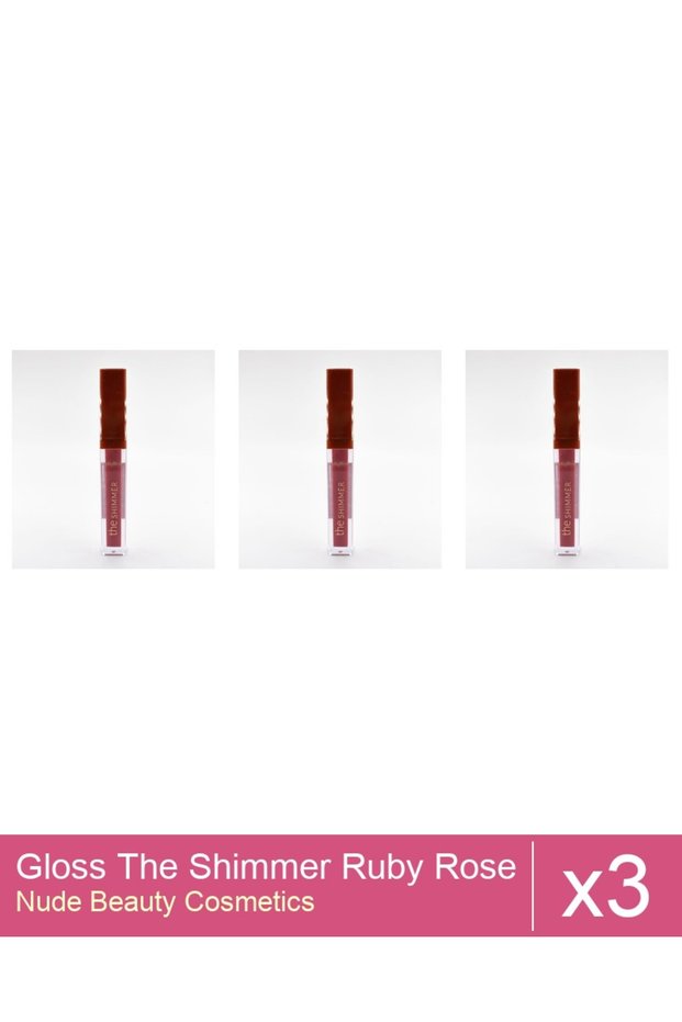 Set 3x Gloss The Shimmer Ruby Rose - 05