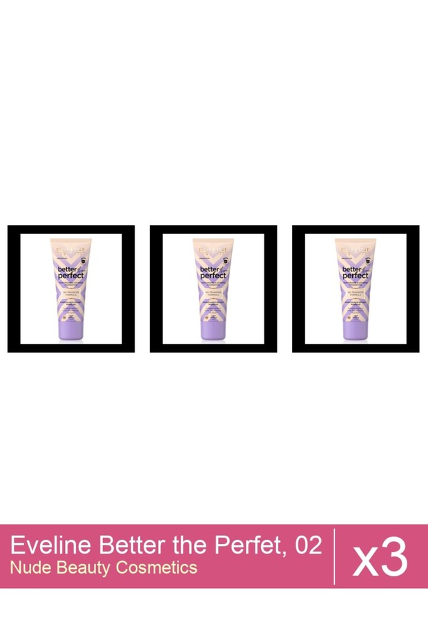 Set 3x Eveline Better the Perfet, 02 , (light-vanilla) , 30 ml
