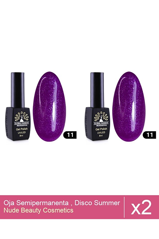Set 2x Oja Semipermanenta , Disco Summer , 11 , 8 ml - 1