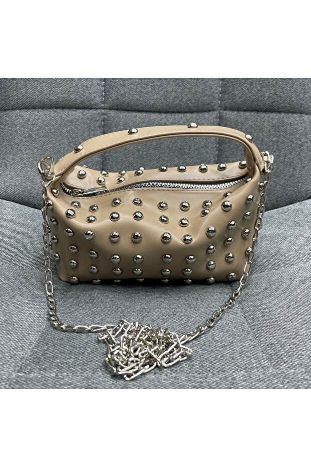 Women's Staple Detailed Chain Strap Mini Hand & Shoulder Bag