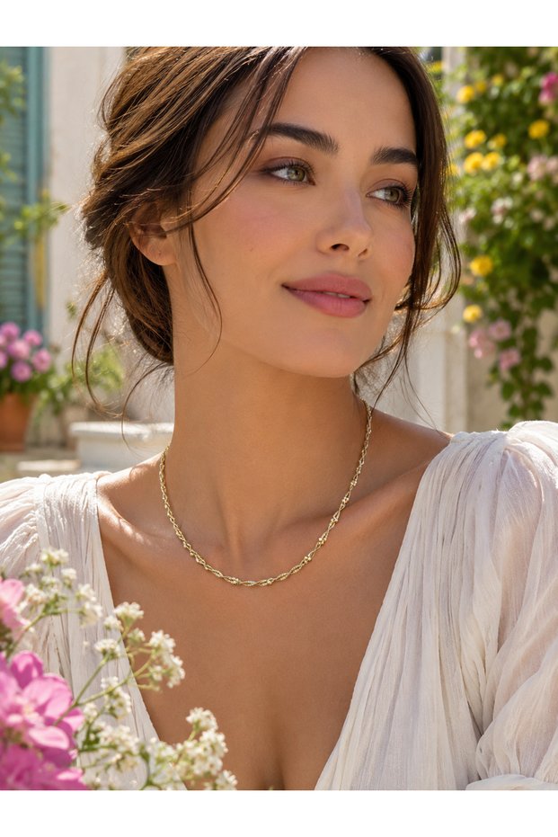 Vip Choker Ivy Model Xuping Necklace, Non-Tarnishing Steel Necklace 44 cm