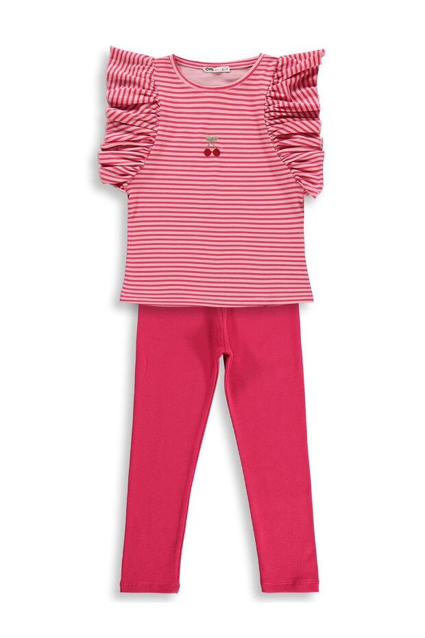 Cherry Embroidered Set for 6-9 Years - Fusya
