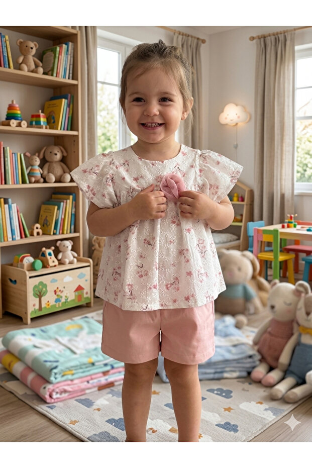Floral Set with Shorts