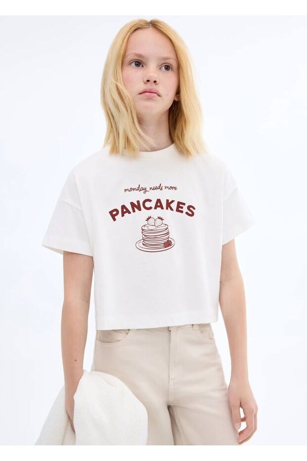 Pancakes crop t-shirt