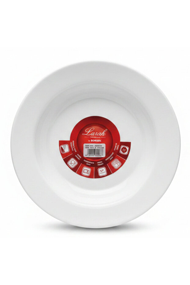 Plain White Opalware Soup Plate – 9 Inch