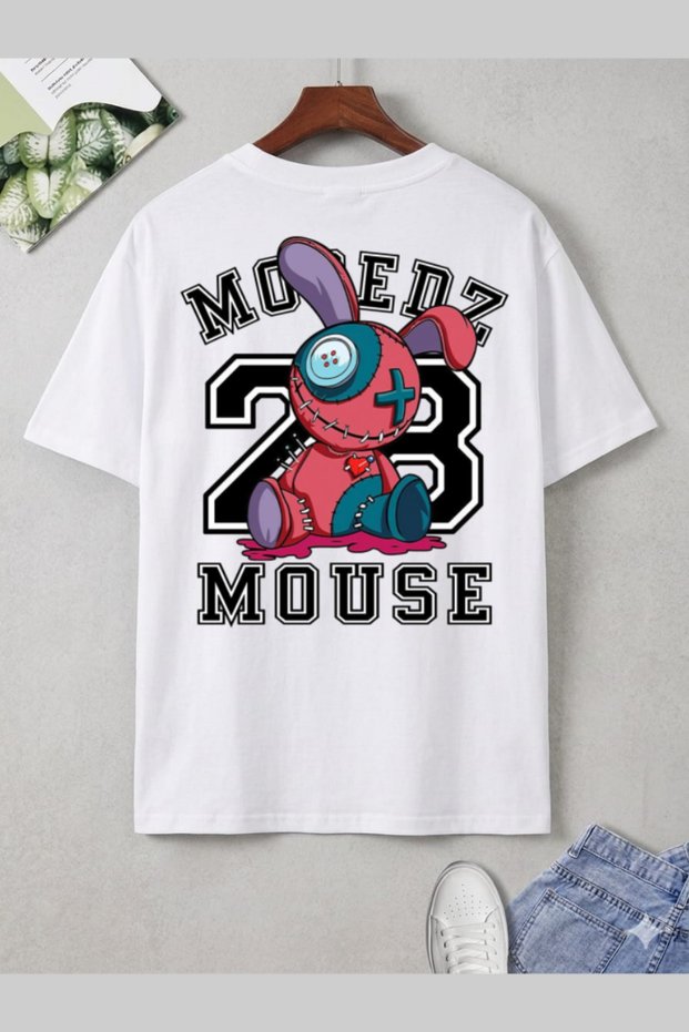 Moredz Mouse Back Print T-Shirt, Oversize Unisex T-Shirt Kids / Adult