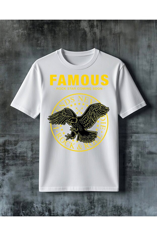 Famous Rock Star Printed Oversize T-Shirt