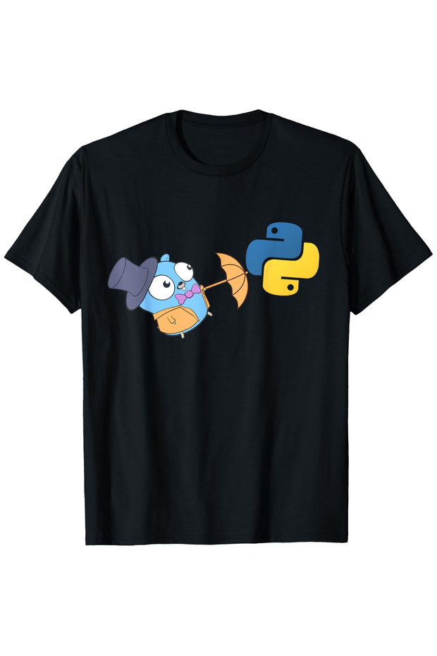 تي شيرت Go Gopher، مصمم خصيصًا لمطوري لغة Go.