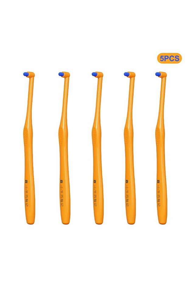 N5 1/2/5pcs Soft Detail Cleaning Interdental Brush Small Head Interdental Brush Inclined Design Deep