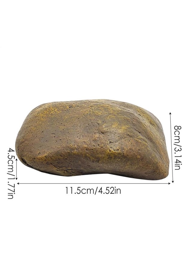 9586-1 Simulated Stone Key Box Key Hider Outdoor Decorative Rock Waterproof Fake Rock Key Hiders Loc