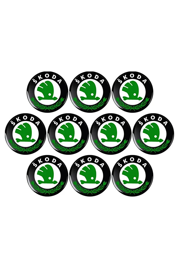 10pcs 14mm Fob Car Logo Sticker For Car Remote Control Key For Skoda Octavia MK2 MK1 2 3 A5 A7 A8 Fa