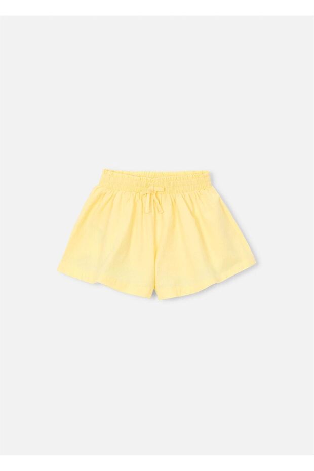 Girl's Draped Shorts Yellow 3907