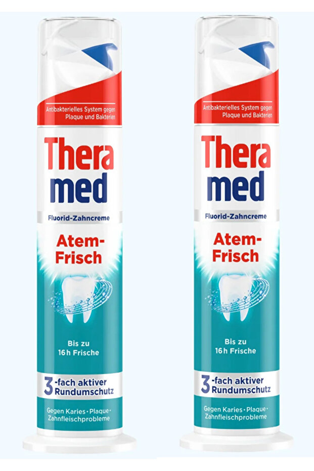 Atem-Frisch Fluoride Toothpaste 2 X 100 ml for 16 Hours of Fresh and Clean Breath