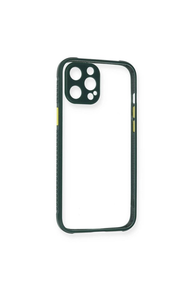 Apple iPhone 12 Pro Max Case Miami Transparent Silicone - Dark Green
