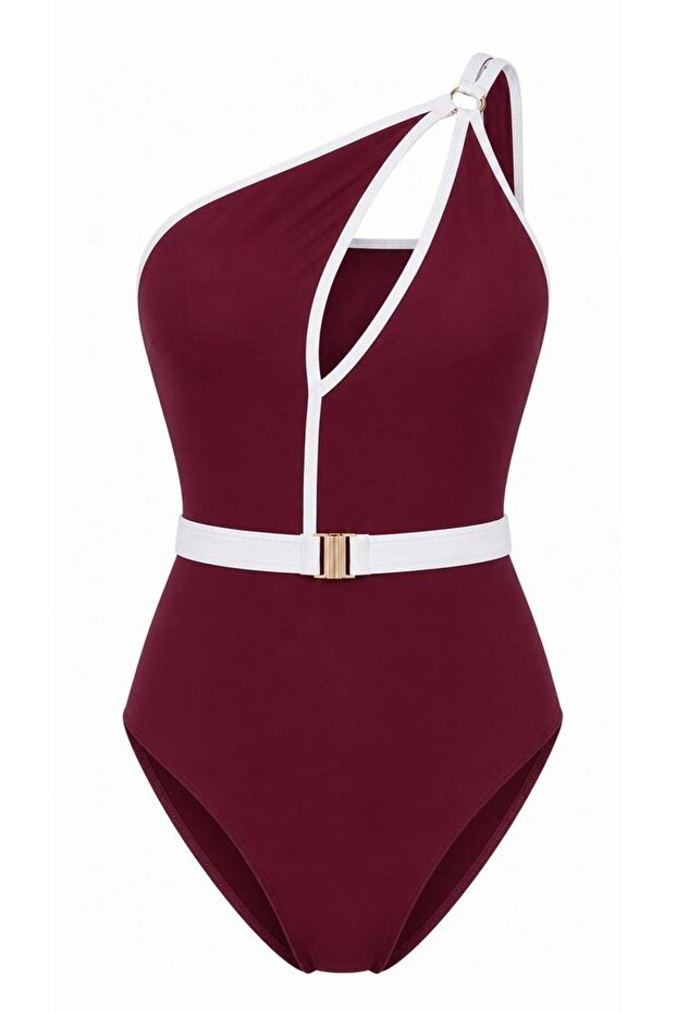 Women's Belted Boutique Sea Pool Swimsuit