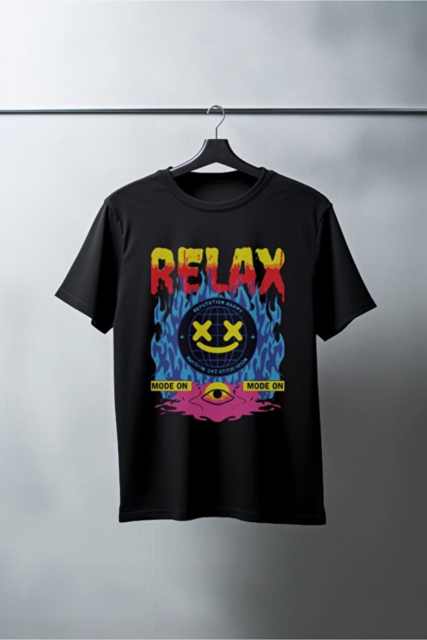 Unisex Oversize 24/1 Combed Cotton Dtf Printed T-Shirt - Dtf162