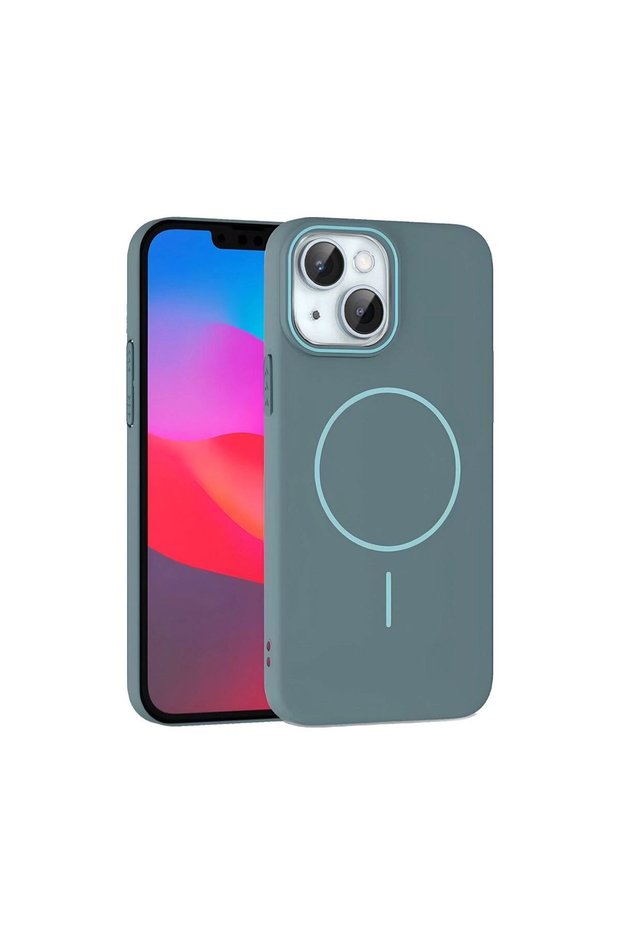 Joko Apple iPhone 15 Plus Brooch Magsafe Cover - Turquoise