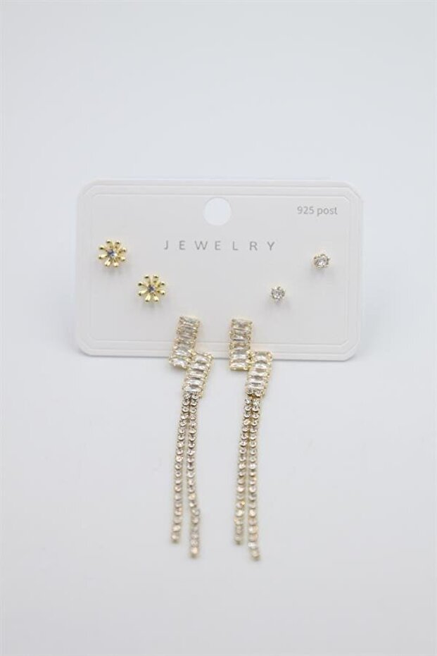 Multiple Set Earrings - Gold