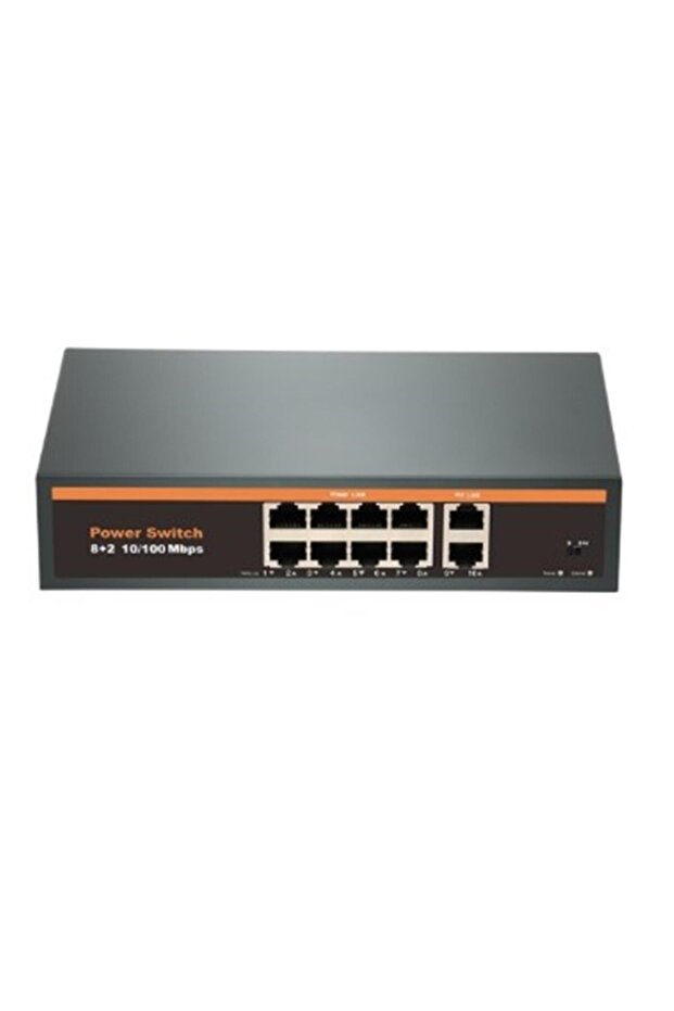 NVC-INTSF0820FB2L محول إيثرنت 24 فولت للاتصال الداخلي 8+2 منافذ POE (10-100)
