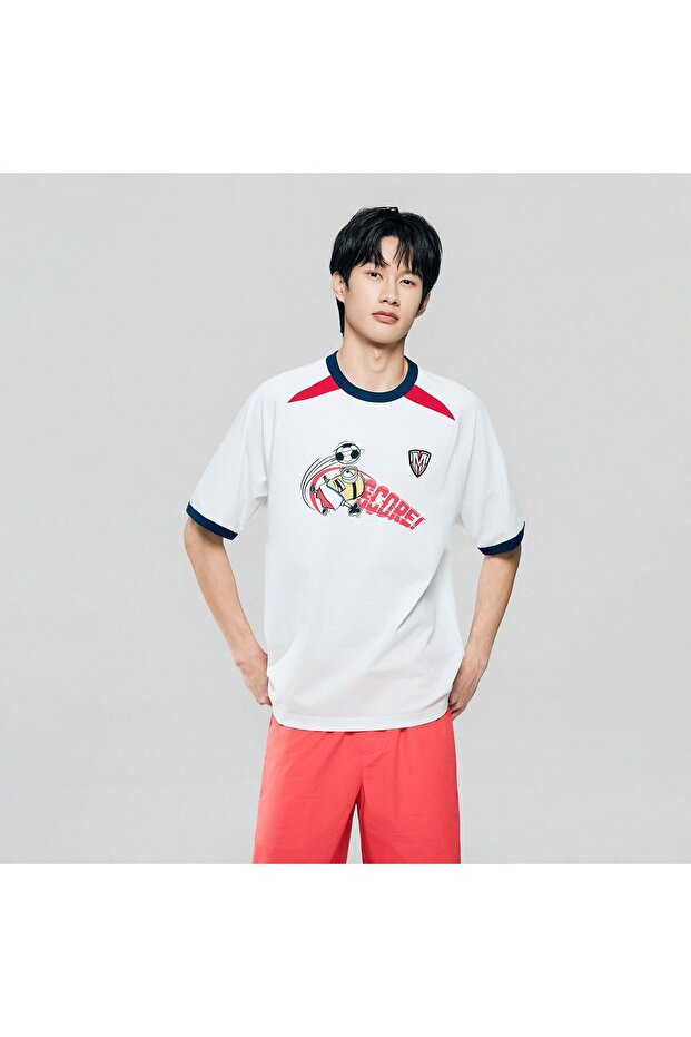 Men Relaxed Raglan Sleeve World Cup Graphic Tee