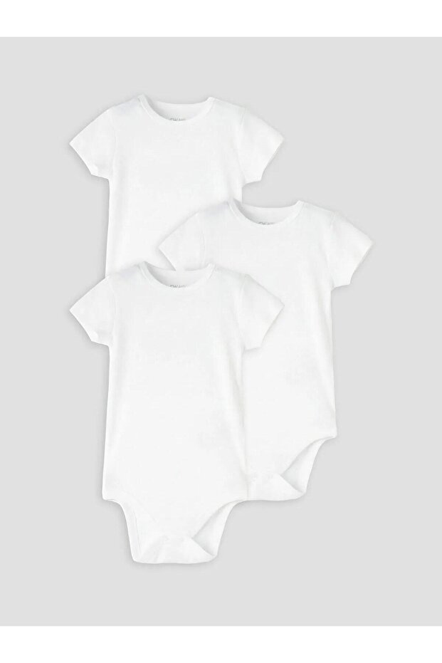 Baby Boy Snap Fastener Bodysuit 3-Pack (S6)