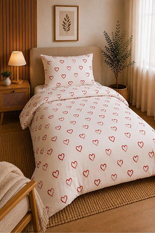 Softline Series | Single Duvet Cover Set 160X220 cm Cotton Ranforce
