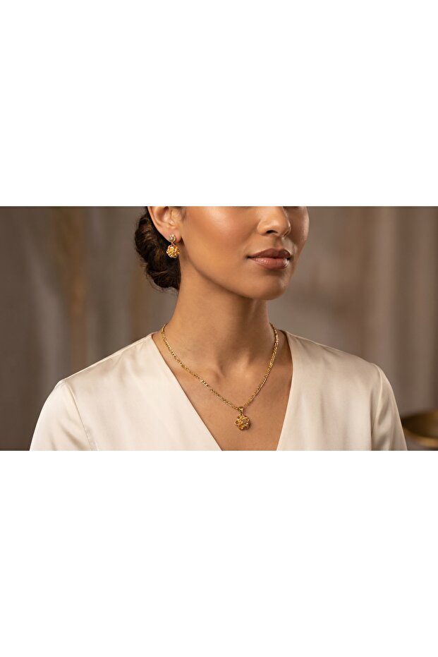 Golden Blossom Charm Set