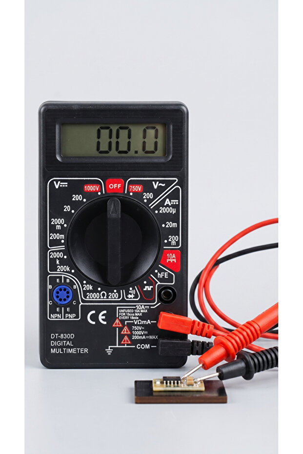 جهاز قياس متعدد رقمي DT830D، جهاز قياس الجهد والتيار والمقاومة، أداة قياس إلكترونية كهربائية، جهاز اختبار الديود