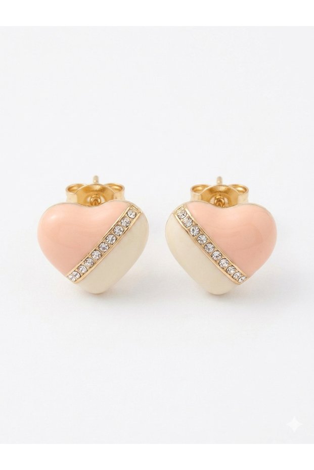 Steel Minimalist Heart Stylish Earrings | Does Not Darken | Women's Earrings with Gift Box