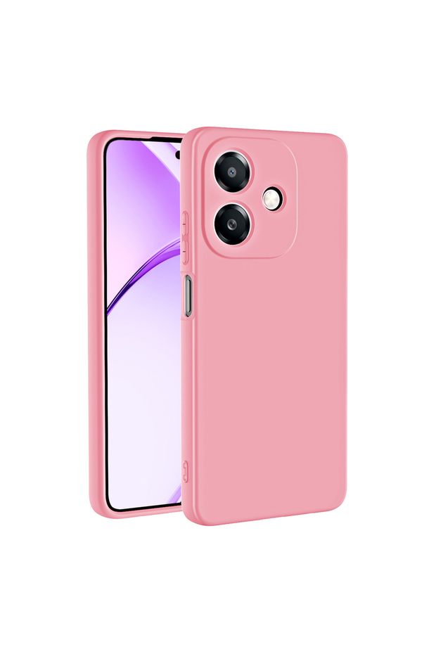 Oppo A3 4g Compatible Velvet Protective Case Mara Launch Cover T35584 - Pink