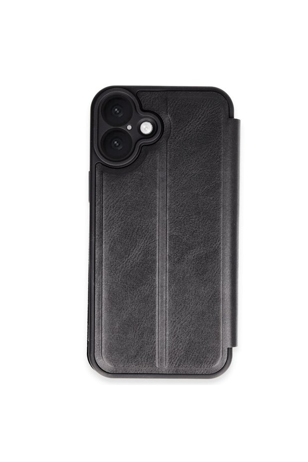 Apple iPhone 16 Plus Compatible Case Flip Cover - Black